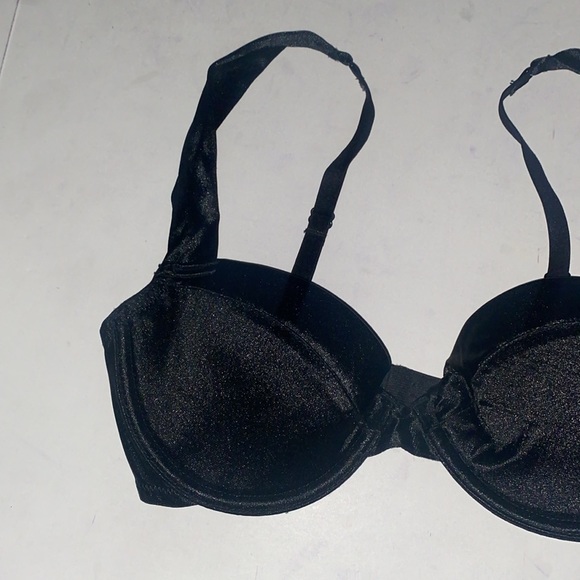 Frederick’s of Hollywood Black Satin Bra in Small - Picture 4 of 8